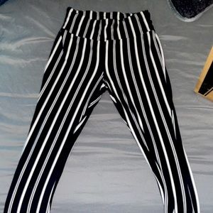 Woman’s size small- striped flare stretchy pants